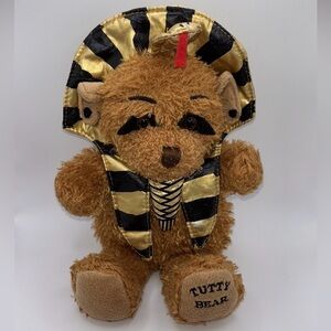 Tutty Bear King Tut Plush Stuffed Bear EUC